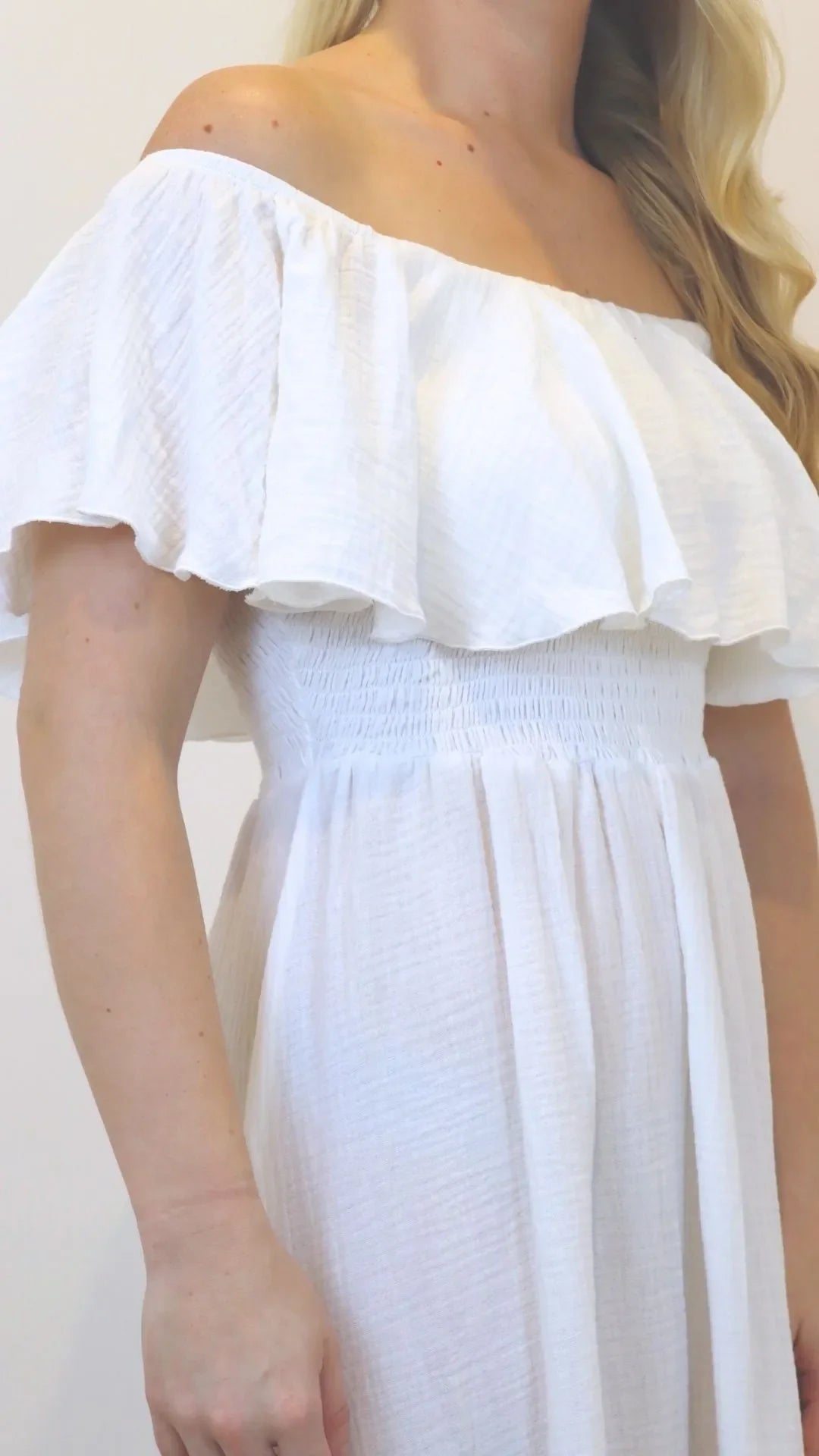 Design Code: Off the shoulder long dress