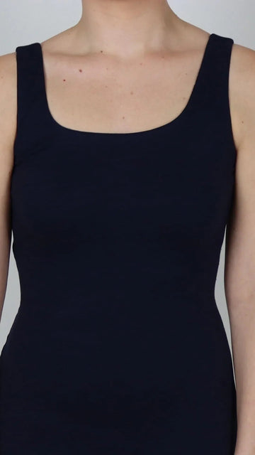 Design Code: Square neck Black dress